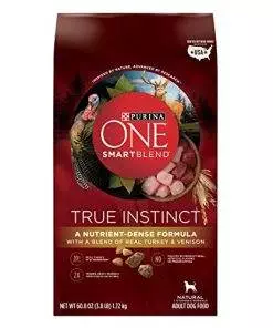 Purina ONE High Protein, Natural Dry Dog Food, True Instinct With Real Turkey & Venison – 3.8 lb. Bag