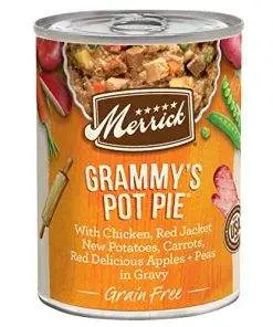 Merrick Grain Free Wet Dog Food Grammy’s Pot Pie – (12) 12.7 oz. Cans (Adult Favorites)