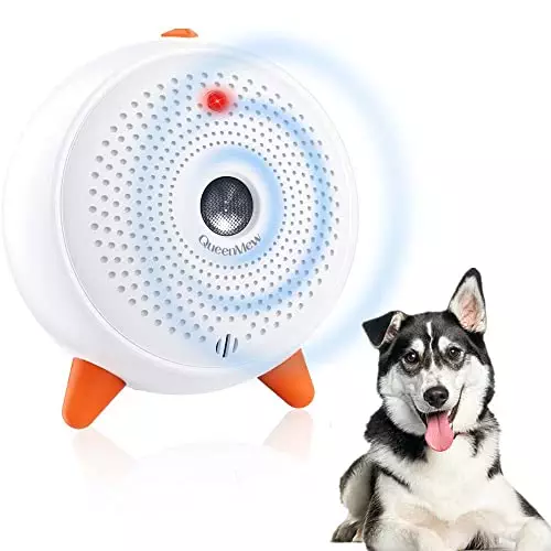 Bubbacare Automatic Anti Barking Device, Outdoor Indoor Dog Bark Deterrent with 33FT Control Range, Rechargeable & Waterproof Anti-Bark Tool for Puppy Large Small Dogs