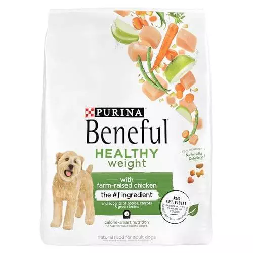 Purina Beneful Healthy Weight Dry Dog Food With Farm-Raised Chicken – (4) 3.5 lb. Bags