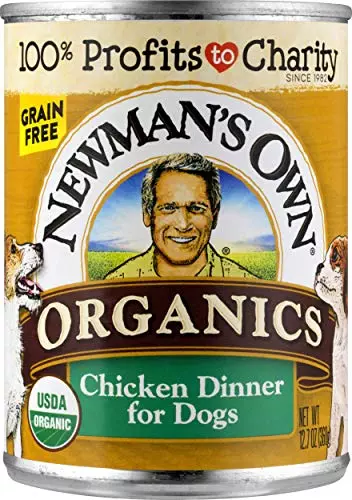 Newman’s Own Organics Chicken Dinner For Dogs, 12.7-Oz (Pack Of 12)