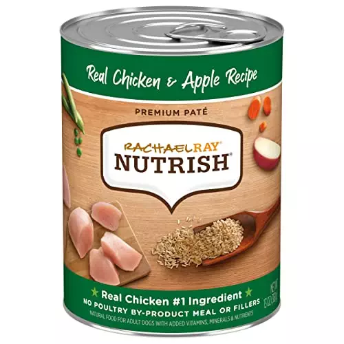 Rachael Ray Nutrish Premium Pate Wet Dog Food, Chicken & Apple, 13 Ounce Can (Pack of 12)