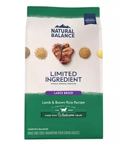 Natural Balance Limited Ingredient Large Breed Adult Dry Dog Food with Healthy Grains, Lamb & Brown Rice Recipe, 26 Pound (Pack of 1)