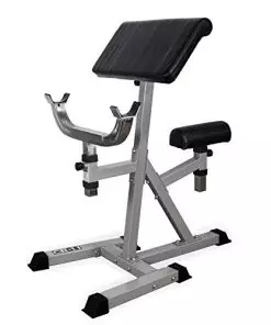 Valor Fitness CB-11 Standing Arm Curl Station for Strength Training w/Pivot and Contoured Arm Rest