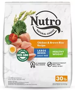 NUTRO NATURAL CHOICE Healthy Weight Large Breed Adult Dry Dog Food, Chicken & Brown Rice Recipe Dog Kibble, 30 lb. Bag