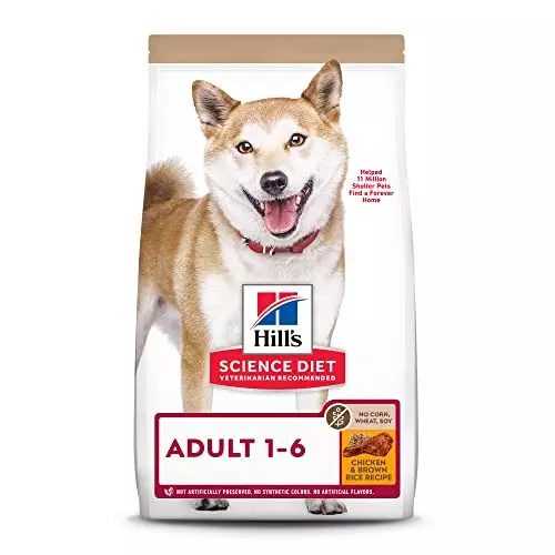 Hill’s Science Diet Adult No Corn, Wheat or Soy Dry Dog Food, Chicken Recipe, 30 lb. Bag