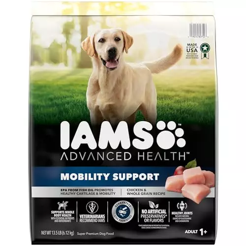 IAMS Advanced Health Mobility Support Chicken and Whole Grain Recipe Adult Dry Dog Food, 13.5 lb. Bag