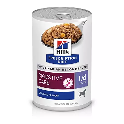 Hill’s Prescription Diet i/d Low Fat Digestive Care Original Flavor Wet Dog Food, Veterinary Diet, 13 Ounce (Pack of 12)