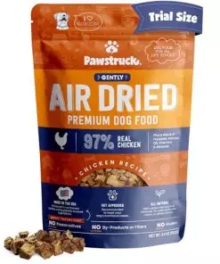 Pawstruck All Natural Air Dried Dog Food w/Real Chicken – Grain Free, Made in USA, Non-GMO & Vet Recommended – High Protein Limited Ingredient Full-Feed – for All Breeds & Ages – 2.5oz Trial Bag