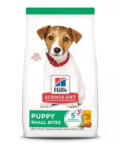 Hill’s Science Diet Puppy Small Bites Chicken Meal & Brown Rice Recipe Dry Dog Food, 12.5 lb. Bag