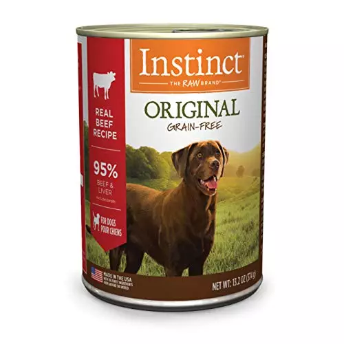 Instinct Original Grain Free Real Beef Recipe Natural Wet Canned Dog Food, 13.2 oz. Cans (Case of 6)