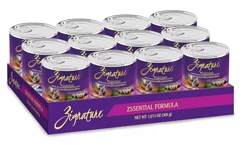 Zignature Zssential Formula Wet Canned Dog Food 13oz, case of 12