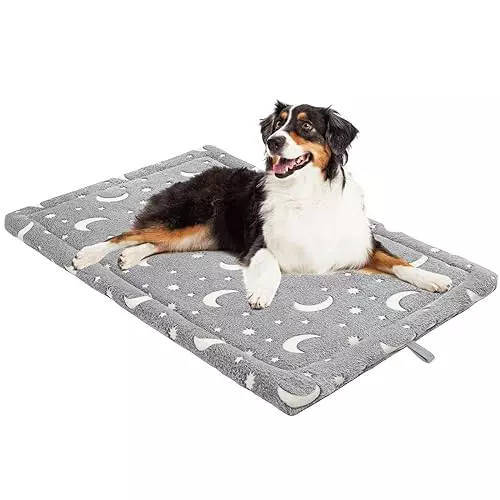 ESGPET Dog Bed Mat Reversible Dog Crate Pad, Washable Kennel Pads Pet Sleeping Mat for Dogs Cozy Sleeping (18″x 24″)