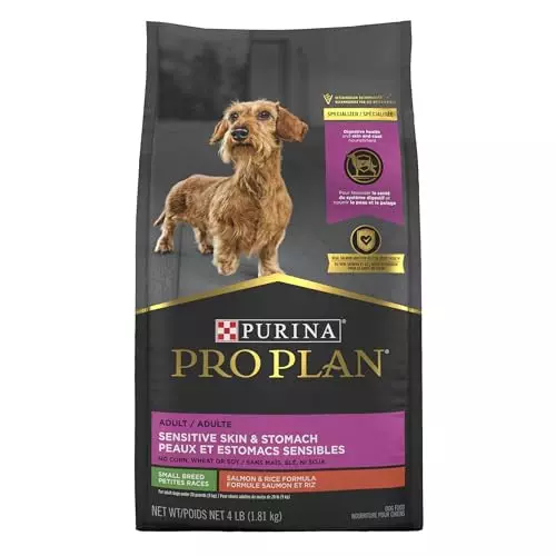 Purina Pro Plan Sensitive Skin and Stomach Adult Dog Food Small Breed Salmon and Rice Formula