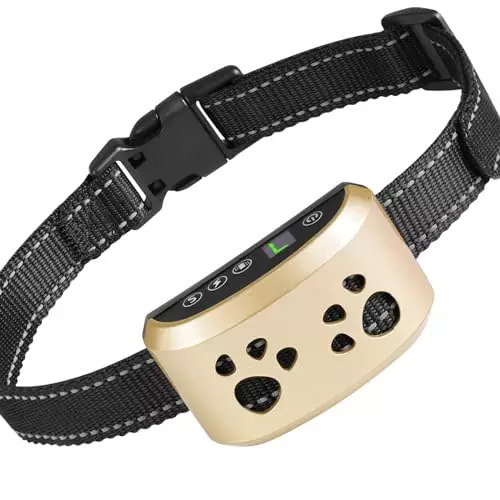 Dog Bark Collar, Svtrat Anti Bark Collars Smart Bark Collar for Medium Large Dogs with Beep, Vibration Shock