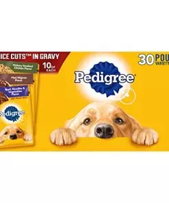 PEDIGREE CHOICE CUTS IN GRAVY Adult Soft Wet Dog Food 30-Count Variety Pack, 3.5 oz Pouches