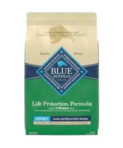 Blue Buffalo Life Protection Formula Natural Adult Dry Dog Food, Lamb and Brown Rice 15-lb