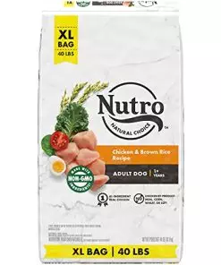 NUTRO NATURAL CHOICE Adult Dry Dog Food, Farm-Raised Chicken & Brown Rice Recipe Kibble, 40 lb. Bag