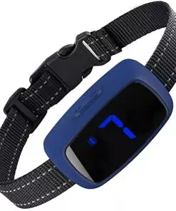 Dog Bark Collar, No Shock Bark Collar for Large Dogs with Vibration and Beep Modes Rechargeable Humane Bark Collars for Small Medium Large Dogs (Blue)