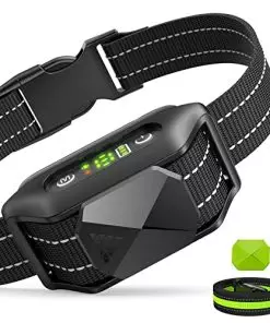 Dog Bark Collar for Small Medium Large Dogs,No Bark Collar with No Shock Mode,Rechargeable Anti Barking Collar with Beep Vibration Harmless Shock – Black