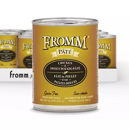 Fromm Chicken & Sweet Potato Pate Dog Food – Premium Wet Dog Food – Chicken Recipe – Case of 12 Cans