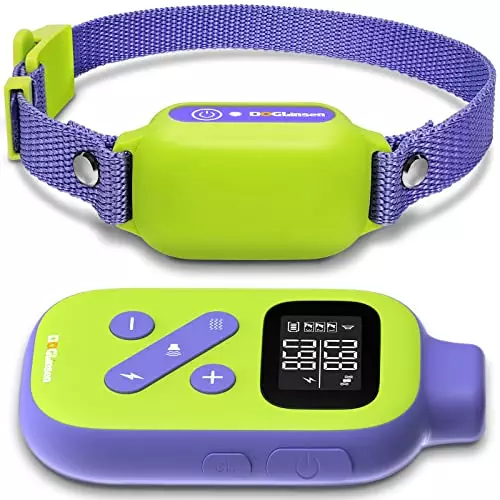DOGLinsen Shock Collar for Small Medium Large Dogs 10-110lbs, Dog Training Collar with Remote 3300Ft, IP67 Waterproof, 3 Training Modes (Beep, Vibration/Shock Level 1-100)