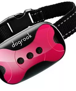 DogRook Rechargeable Dog Bark Collar – Humane, No Shock Barking Collar – w/2 Vibration & Beep – Small, Medium & Large Dogs Breeds Training – No Remote – 8-110 lbs