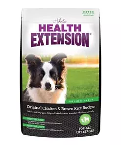 Health Extension Dry Dog Food, Natural Food with Added Vitamins & Minerals, Suitable for Puppies & Dogs, Original Chicken & Brown Rice Recipe (4 Pound / 1.8 kg)