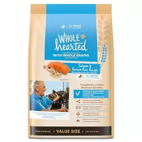 WholeHearted Whole Grains Salmon Recipe Dry Dog Food, 45 lbs.
