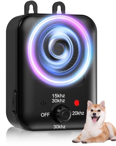 coprisin Anti Barking Devices, Auto Dog Bark Control Devices with 3 Modes, Rechargeable Ultrasonic Bark Box Dog Barking Deterrent Devices, Effective Stop Barking Dog Devices for Indoor & Outdoor Dogs