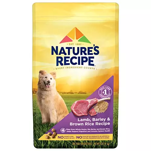 Nature′s Recipe Dry Dog Food, Lamb, Barley & Brown Rice Recipe, 4 lb. Bag