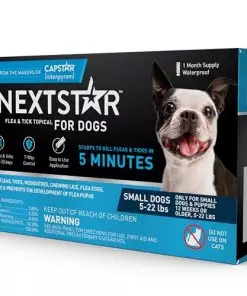 NEXTSTAR Flea and Tick Prevention for Dogs, Repellent, and Control, Fast Acting Waterproof Topical Drops for Small Dogs, 1 Month Dose