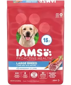 IAMS Large Breed Adult Dry Dog Food Lamb & Rice Recipe, 15 lb. Bag