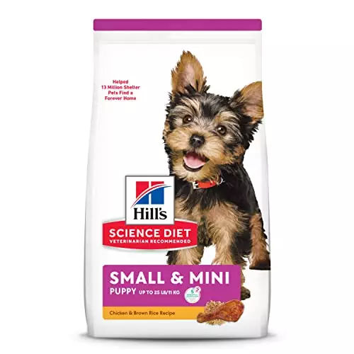 Hill’s Science Diet Puppy Small Paws Chicken Meal, Barley & Brown Rice Recipe Dry Dog Food, 12.5 lb. Bag