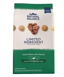 Natural Balance Limited Ingredient Adult Dry Dog Food with Healthy Grains, Lamb & Brown Rice Recipe, 4 Pound (Pack of 1)