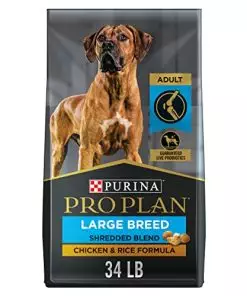 Purina Pro Plan Joint Health Large Breed Dog Food, Shredded Blend Chicken & Rice Formula – 34 lb. Bag