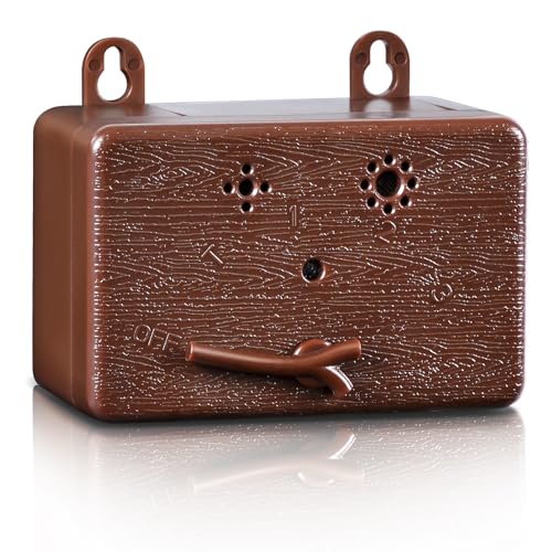 Ultrasonic Anti Barking Box Deterrent, Waterproof Ultrasound Dog Bark Control Devices with 3 Modes, 50 Ft Sonic Dog Bark Box Silencer for Indoor & Outdoor Use, Portable and Safe Training Aid – Brown
