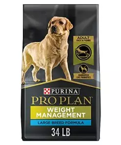 Purina Pro Plan Large Breed Weight Management Dog Food, Chicken & Rice Formula – 34 lb. Bag