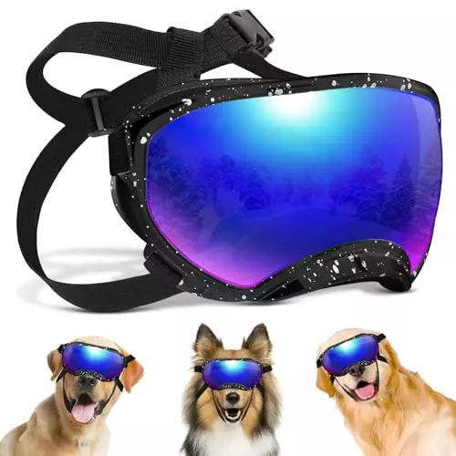 Dog Glasses for Large Dogs, Dog Eyes Protection, Glasses for Dogs, Goggle Sunglasses, Dog Goggles for Medium Breed, Dog Eyewear