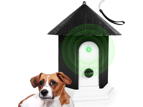Anti Barking Device, Upgraded 50FT Dog Control Devices with 3 Adjustable Level, Ultrasonic Bark Deterrent Pet Behavior Training Tool for All Dogs, Bark Box for Indoor/Outdoor Dog Silencer