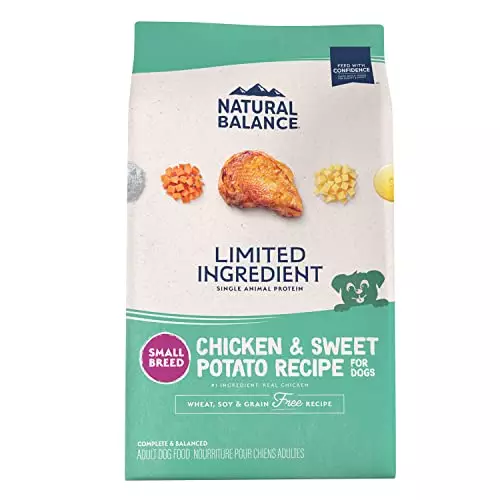 Natural Balance Limited Ingredient Small Breed Adult Grain-Free Dry Dog Food, Chicken & Sweet Potato Recipe, 4 Pound (Pack of 1)