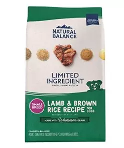 Natural Balance Limited Ingredient Small-Breed Adult Dry Dog Food with Healthy Grains, Lamb & Brown Rice Recipe, 12 Pound (Pack of 1)