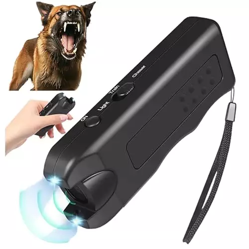 Ultrasonic Dog Repeller, 2024 Upgrade Anti Barking Devices Super Ultrasonic Dog Chaser Dog Bark Deterrent Device Bark Box Sonic Barking Deterrent Devices for Indoor Outdoor Use