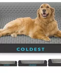 Coldest Cozy Dog Bed – Cooling Small, Medium Large Dogs Beds – Best for Washable Removable Cover Comfy and Anti Slip (X-Large, Grey)