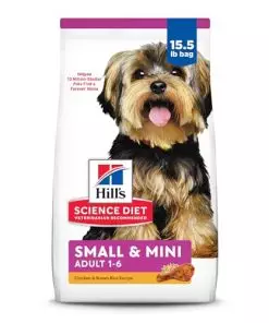 Hill’s Science Diet Adult Small & Toy Breed Dry Dog Food, Chicken Meal & Rice Recipe, 15.5 lb. Bag