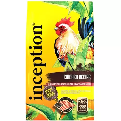 Inception® Dry Dog Food Chicken Recipe – Complete and Balanced Dog Food – Meat First Legume Free Dry Dog Food – 4 lb. Bag