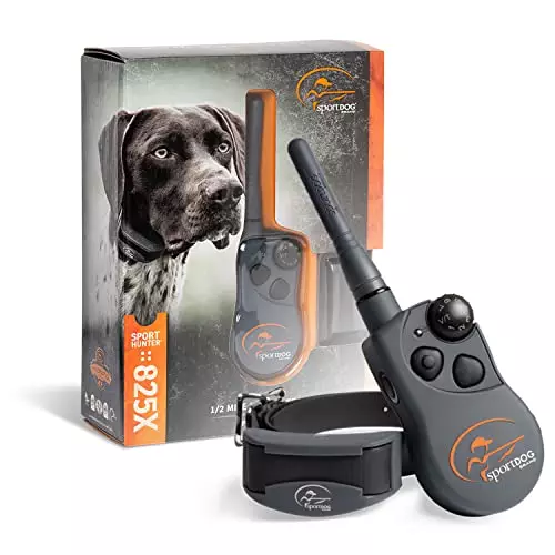 SportDOG Brand SportHunter 825X Shock Collar – 1/2 Mile Range – Dog Training Collar with Shock, Vibrate, and Tone, Rechargeable Remote Trainer