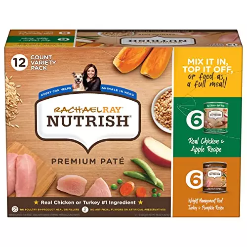 Nutrish Rachael Ray Zero Grain Wet Dog Food, Chicken Recipe, 13 Ounce Can (Pack of 12)