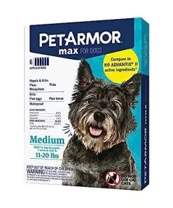 PetArmor Max Flea, Tick and Mosquito Prevention for Medium Dogs (11 to 20 Pounds), Topical Dog Flea Treatment Repels and Kills, 6 Month Supply