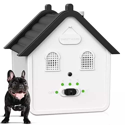 Anti Barking Device, 2 in 1 Ultrasonic Dog Barking Deterrent Devices with Automatic Sensing 4 Models, Waterproof Dog Barking Control Devices Up to 50 Ft Range Safe for Humans & Dogs